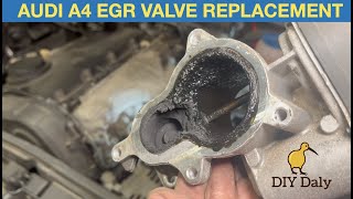 Audi A4 egr valve replacement P0403 P0408 20 tdi B7 [upl. by Eugenio9]