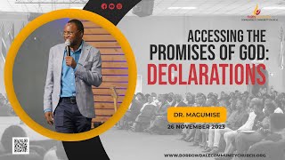 ACCESSING THE PROMISE OF GOD  DR MAGUMISE [upl. by Neehsuan]