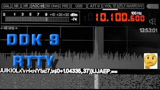 DDK 9 in RTTY mode  101006 kHz [upl. by Adnaram]