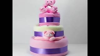 How to Make Nappy Cake  DIY [upl. by Ecirtnuahs596]