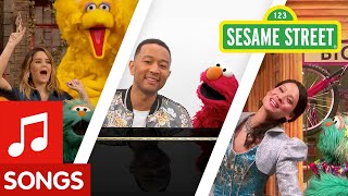 Sesame Street Celebrity Songs Compilation with Elmo and Friends [upl. by Electra558]