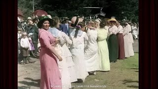 A Country Fair c1914 Amazing Footage Restored to Life [upl. by Hiett542]