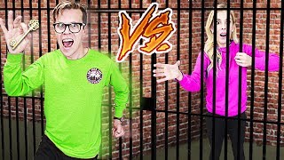 GAME MASTER Escape Room Challenge Husband Vs Wife in Real Life Rebecca Zamolo [upl. by Sirdi]