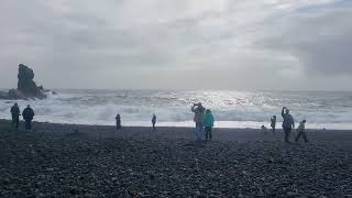 Djupalonssandur volcanic basaltic beach in Iceland September 2 2024 Snæfellsnes Peninsula [upl. by Kcirdled]