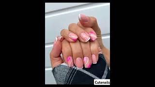 nails cute nails ideas 💕 🎀 [upl. by Docia]