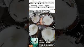 Disturbed  Down With The Sickness  Drum Intro with sheet music [upl. by Tamara]