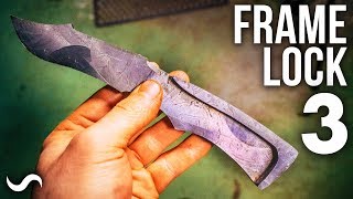 MAKING A FRAMELOCK FOLDING KNIFE PART 3 [upl. by Wellesley]