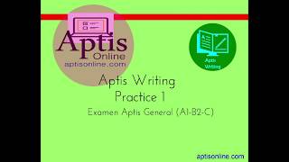 Aptis Writing Practice 1  Aptis Test  Aptis Online [upl. by Blackmun43]