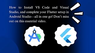 How to install Vs Code amp Visual Studio  Complete Flutter Setup in Android Studio  3 [upl. by Enneite]