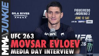 Movsar Evloev forecasts rough night for Hakeem Dawodu  UFC 263 media day [upl. by Amoritta]