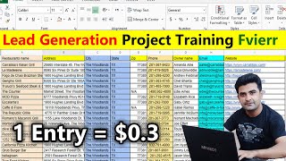 Lead generation Live Demo Project Complete Fiverr Project Guide [upl. by Trumann]