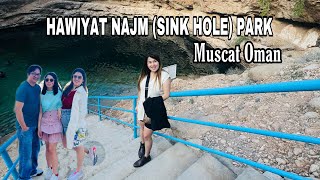 MUSCAT HAWIYAT NAJM SINK HOLE PARK OMAN  TRAVEL VLOG  JUDITH MIXED VLOG [upl. by Eirameinna]