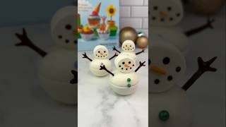 1️⃣9️⃣ Wibble wobble snowmen ⛄️ cakedbyrach christmas cakeart christmascountdown snowman cute [upl. by Smailliw]