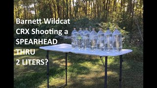 Barnett Wildcat CRX Simmons Interceptor Broadhead 7 Two Liters [upl. by Ennasil]