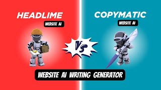 WEBSITE AI WRITING GENERATOR PART 2 HEADLIME amp COPYMATIC [upl. by Rugen]