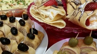 Receta Panqueques Variados dulces y salados  La Cocinadera [upl. by Domph108]