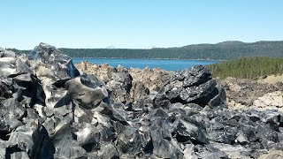 The Geologic Oddity in Oregon Pure Obsidian Lava Flow [upl. by Pierson]