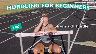 10 TIPS FOR HURDLE BEGINNERS  how to hurdle hurdling 101 hurdler basics [upl. by Atiram]