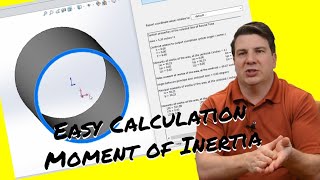 Using Solidworks to Calculate the Area Moment of Inertia  Strength of Materials P11 [upl. by Teleya]