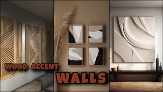 100 Wooden Accent Walls Adding Warmth and Texture to Your Home  Wooden Wall Art [upl. by Nnylahs]