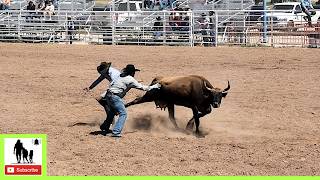 Wild Cow Milking  Rail 3 Ranch Rodeo Censored [upl. by Darej]