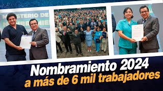 Acto de nombramiento trabajadores CAS 2024 [upl. by Yelrahs432]