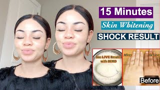 15 Minutes Instant Skin Whitening  DIY Home Remedy SHOCKING RESULT  Foaming Facial Bleach [upl. by Olympia]