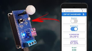 ESP32 IoT Shield PCB with Dashboard for Outputs and Sensors [upl. by Odrarebe]