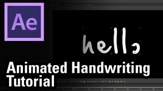 Animated Handwriting in After Effects  Includes free template [upl. by Baumann182]