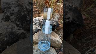 Survival Skills Amazing Dirty Water Purification Filter survival camping lifehacks skills [upl. by Enoved]