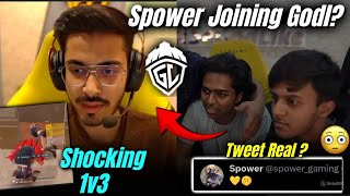 Spower Joining Godl  😳💛  Spower Tweet Real or fake  😮  Admino Shocking Clutch 🔥 [upl. by Agna561]