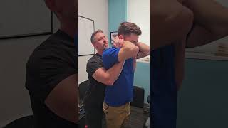 Chiropractic Adjustment  Standing Thoracic Lift [upl. by Gerson303]