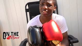 JALIL MAJOR HACKETT MY GLOVES I USE ARE HAYMAKER GLOVES HEAR WHY ON THE ROPES BOXING [upl. by Bryan641]