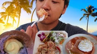 OMG The SPICY Shrimp Oahu Hawaii Food Tour [upl. by Anirehtak254]