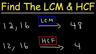 How To Find The LCM and HCF Quickly [upl. by Yrrol]