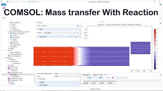 COMSOL Mass Transfer With Reaction [upl. by Cox]