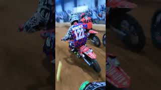 Arenacross A Class Big Crash motocross youtubeshorts supercross motocross [upl. by Camilo565]