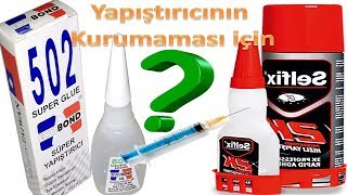 Yapıştırıcının akmaması kurumaması için [upl. by Ahsiekam]