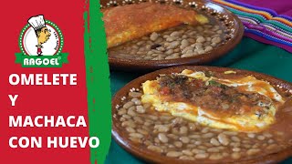 OMELETE Y HUEVO CON MACHACA Receta [upl. by Kone768]