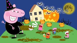 What Is Peppa Doing At Halloween Peppa Pig Funny Animation [upl. by Ydospahr]