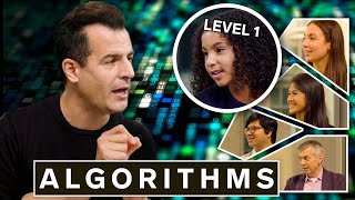 Harvard Professor Explains Algorithms in 5 Levels of Difficulty  WIRED [upl. by Rufena]