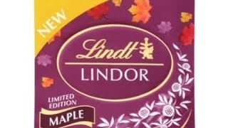 I tried Lindt Lindors limited edition maple flavoured chocolate [upl. by Assirehc]