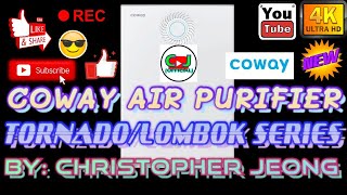 COWAY AIR PURIFIER TORNADOLOMBOK SERIES [upl. by Ayikat]