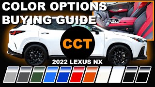 2022 Lexus NX  Color Options Buying Guide [upl. by Eecyak]