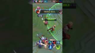 Yin best gameplay savage 3x times mobilelegends yinbestbuild MobileLegends5v5MOBA [upl. by Grane]