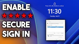 How To Enable Secure SignIn Option on Windows 11 [upl. by Atteynod319]