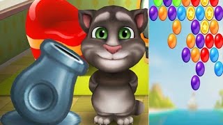 My Talking Tom  Bubble Shooter Gameplay Android [upl. by Tormoria]