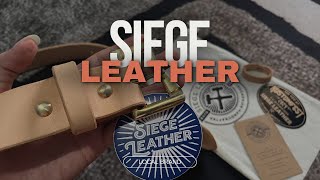 Siege leather belt sabuk kilit asli 🐄 leather leathercraft leatherbelts [upl. by Flo]