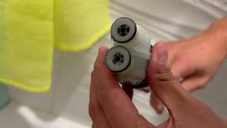 How to replace Hansgrohe shower cartridge delta cartridge [upl. by Yelime60]