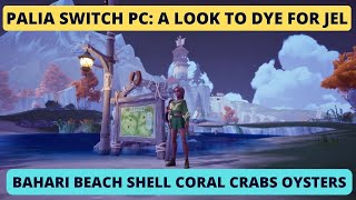 Palia switch PC Shells Coral Crabs Dragons Beard Peat location Beach Look to Dye For Jel quest [upl. by Legnaros]